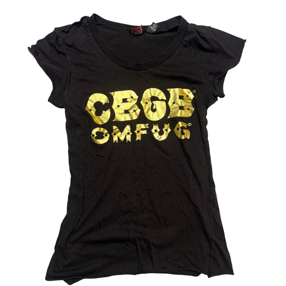 Vintage Y2K CBGB OMFUG Baby Tee Shirt Women’s Small Y2K Kidcore